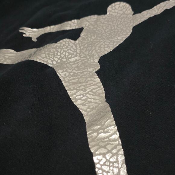Jordan AIR Crewneck Sweatshirt XL Black Elephant Print - Picture 2 of 3